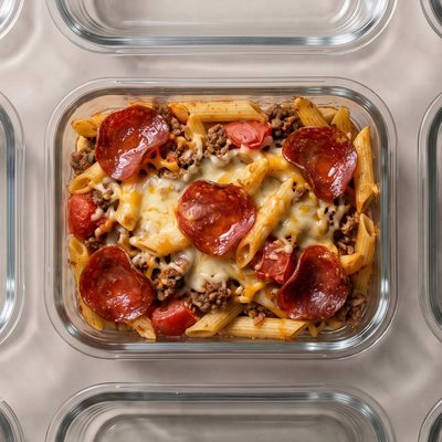 Болоньезе с сыром и пепперони